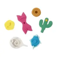 Набор фигурных ластиков, 7 штук, МИКС