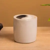 Аромалампа керамика, цв. молочный, 6,5х6,5х7 см