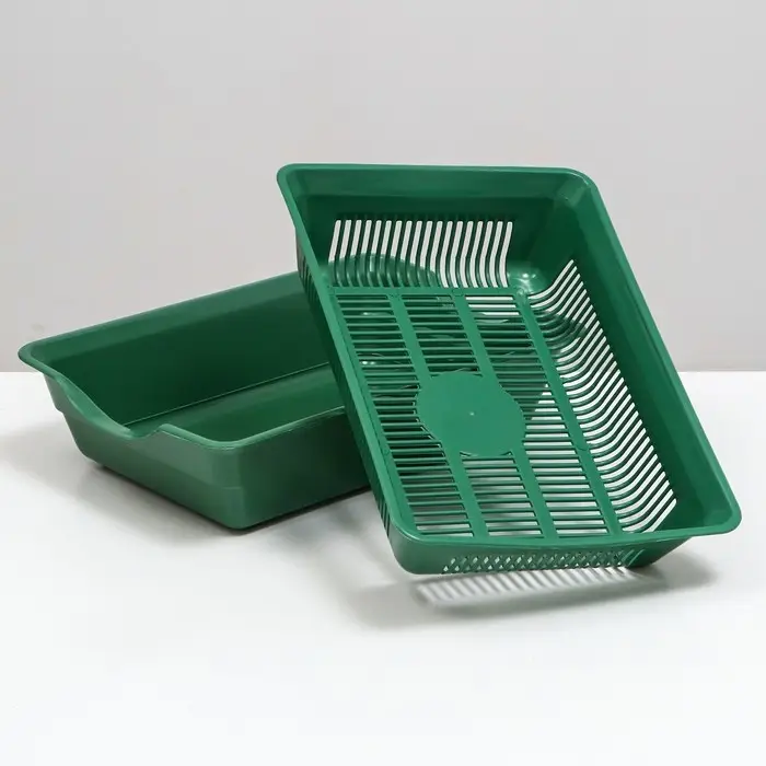 Туалет глубокий с сеткой 36 х 25 х 9 см, зеленый