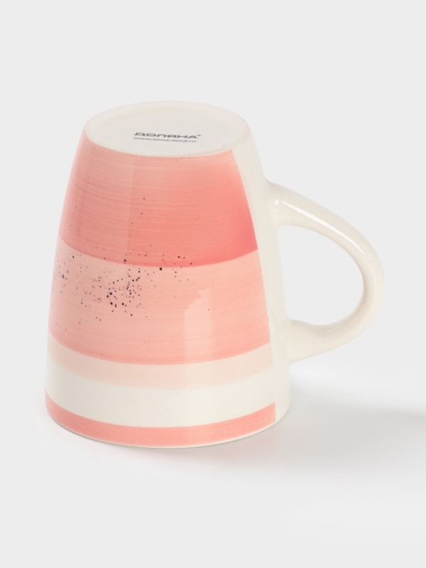 Кружка Доляна "А-ля Прима" 360мл, 13х9х10,5, цвет розовый