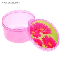 Ланч-бокс круглый FoodVibes &laquo;Цветы&raquo;, 500 мл