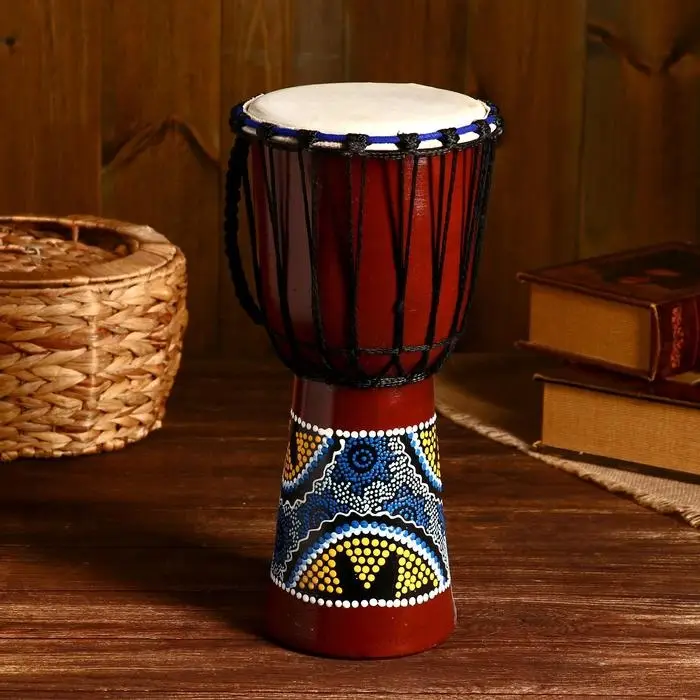 Сувенирный музыкальный инструмент "Барабан Джембе" 40х18х18 см