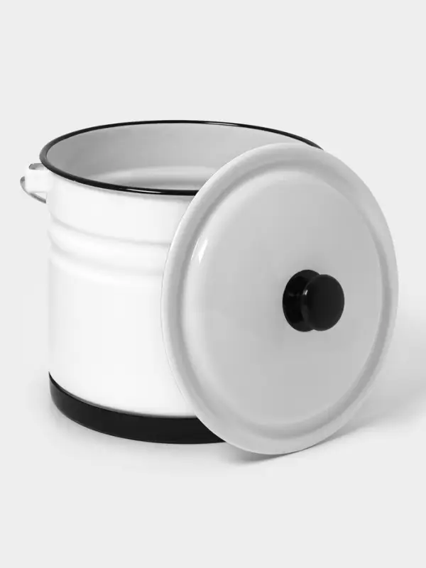 Ведро ц/шт с/кр с под. 10л (белая)Без декора