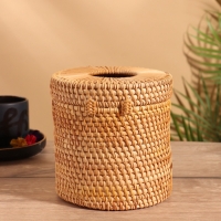Салфетница плетёная 15х15х14 см, ротанг  МИКС