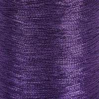 Набор металлизированных ниток, 91 &plusmn; 1 м, 6 шт, цвет фиолетовый
