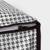 Кофр для хранения вещей &laquo;Вилли&raquo;, 45&times;30&times;20 см, цвет бело-коричневый