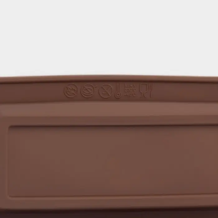 Форма для выпечки Доляна &laquo;Бисквиты&raquo;, силикон, 5 ячеек, 22,3&times;10,5&times;2 см, цвет коричневый