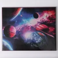 Алмазная вышивка полное заполнение "Космос", на раме, 40*50 см