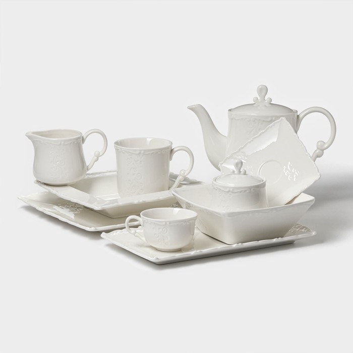 Тарелка фарфоровая пирожковая Magistro Kingdom, 26&times;2 см