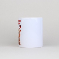 Новый год. Кружка белая керамическая &laquo;Олененок&raquo;, 320 мл