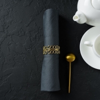 Кольцо для салфеток &laquo;Венок&raquo;, 4,5&times;2 см, цвет золотой