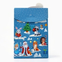 Коробка подарочная новогодняя складная &laquo;Снеговик&raquo;, 15 х 7 х 22 см, Новый год