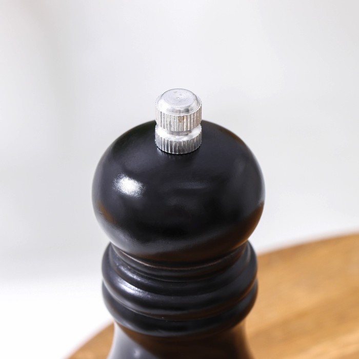 Мельница для специй Доляна, 13&times;4,5 см, металлический механизм, цвет чёрное дерево