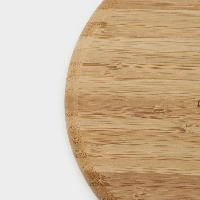 Менажница Доляна Striata, d=19,5 см, 5 секций, бамбук