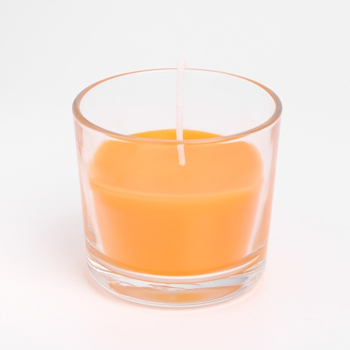 Свеча ароматическая в стакане АЛАНИЯ "Сочное манго", 5,5 см