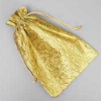 Мешочек подарочный парча &laquo;С Новым Годом&raquo;, 20 х 30 см +/- 1.5 см, Новый год