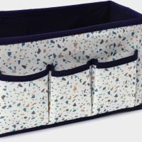 Органайзер для мелочей Доляна &laquo;Мармелад&raquo;, 3 кармана, 25&times;12&times;15 см, цвет белый