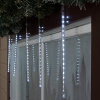 Гирлянда &laquo;Сосулька&raquo; тающая 0.3 м, IP44, прозрачная нить, 18 LED, свечение белое, переливы, 220 В