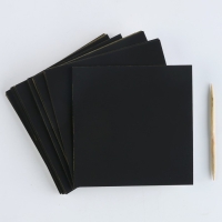 Гравюра детская &laquo;Мир аниме&raquo; с цветным эффектом, 100 шт, 8 х 8 см