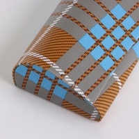 Футляр для очков на магните, длина 16 см, цвет коричневый/голубой