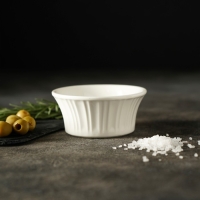 Рамекин из жаропрочной керамики Доляна &laquo;Маффин&raquo;, 150 мл, d=8,7 см, цвет белый