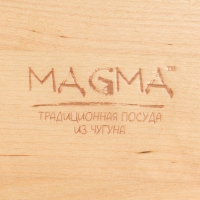 Сковорода чугунная Magma &laquo;Янсан&raquo;, 21,5&times;16,5&times;4,4 см, индукция, цвет чёрный