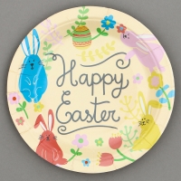 Тарелки бумажные &laquo;Светлой Пасхи&raquo; с кроликами, 6 шт