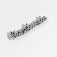 Декоративные элементы на прокол &laquo;Hand made&raquo;, 5,4 &times; 1 см, 10 шт, цвет серебряный