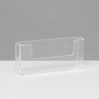 Подставка под визитки настенная 9,5&times;2&times;4,5 см, оргстекло 2 мм, В ЗАЩИТНОЙ ПЛЁНКЕ