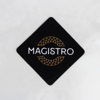 Скалка из мрамора Magistro, 25&times;2,2 см, цвет чёрный