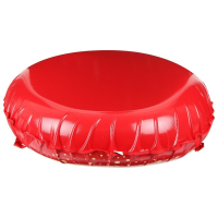 Тюбинг-ватрушка &laquo;Венок&raquo;, диаметр чехла 107 см, тент/тент, цвет красный