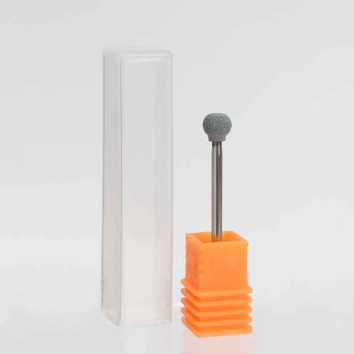 Фреза корундовая для маникюра &laquo;Шар&raquo;, средняя жёсткость, 7 мм, в пластиковом футляре