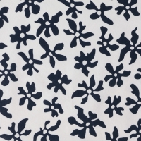 Скатерть на стол Доляна 137&times;180 см, черно-белая