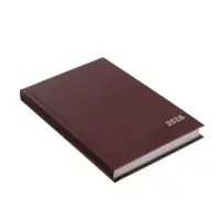 Ежедневник датир 2026г А5 168л, б/вин, коричневый