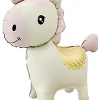 Воздушный шар фольгированный 3D 25" &laquo;Лошадка&raquo;, кремовый