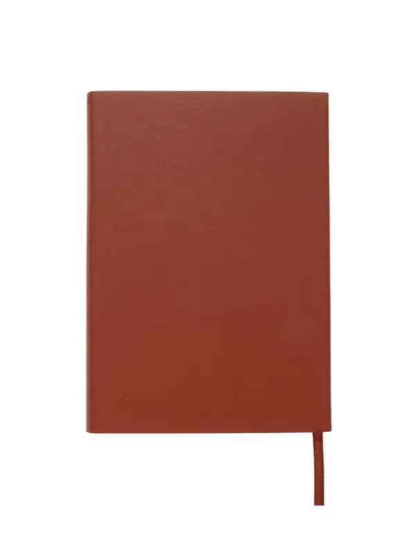 Ежедневник недатированный формат А5, с клапаном, 112л, линия, пвх, Коричневый