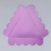 Коробка для печенья, кондитерская упаковка с пластиковой крышкой, &laquo;Фиолетовая&raquo;, 18 х 3 см