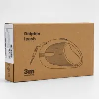 Рулетка - поводок для собак, лента 3 метра, голубая