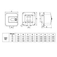Водонагреватель накопительный SE1 VU, 10 л