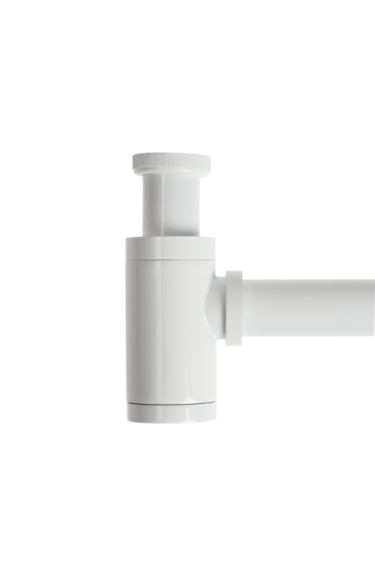 Сифон ZEIN engr, для раковины, бутылочный, цилиндрический, 1 1/4" х 32 мм, цинк, белый