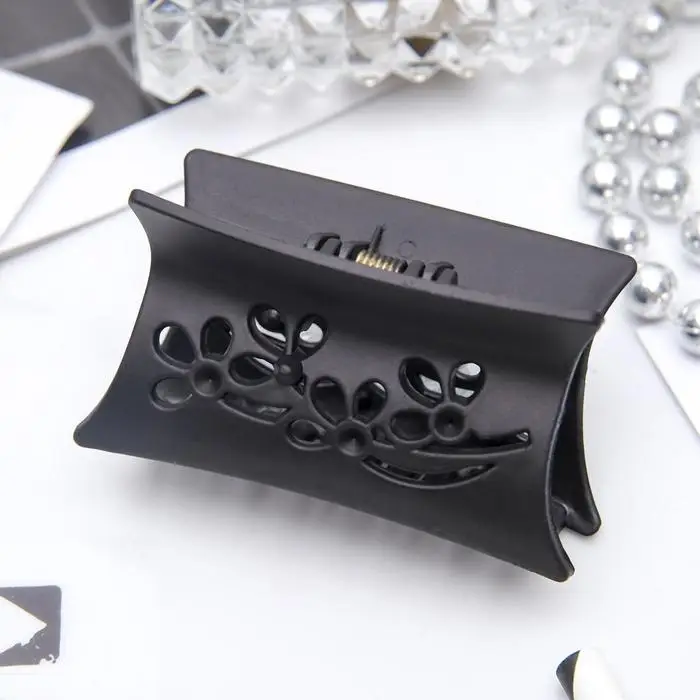 Крабик для волос &laquo;Ночка&raquo;, цветы, 6.8 см, матовый и глянец, МИКС