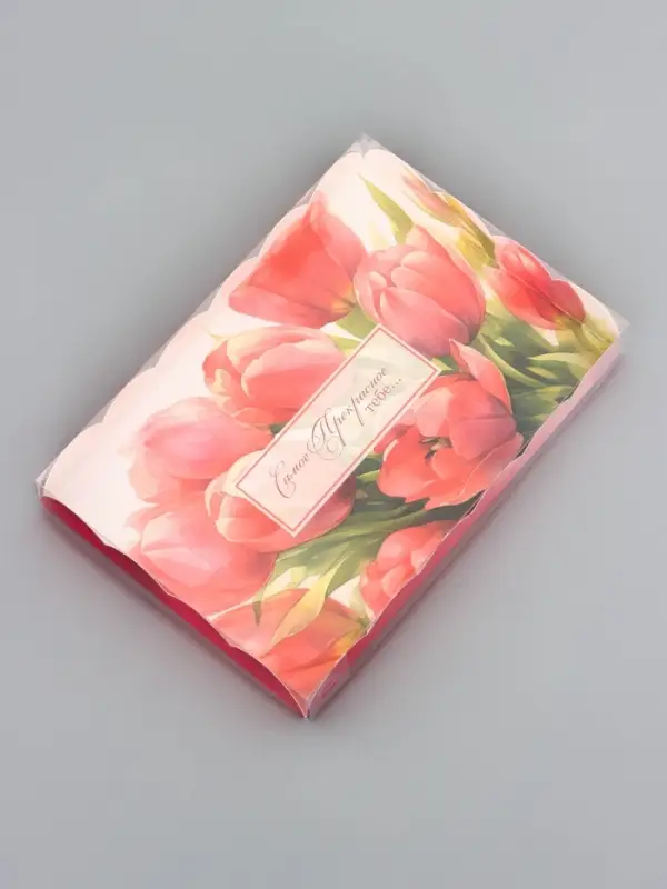 Коробка для печенья, &laquo;Тюльпаны&raquo;, 22&times;15&times;3 см