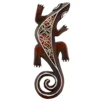 Панно дерево "Геккон" 31х11х1 см