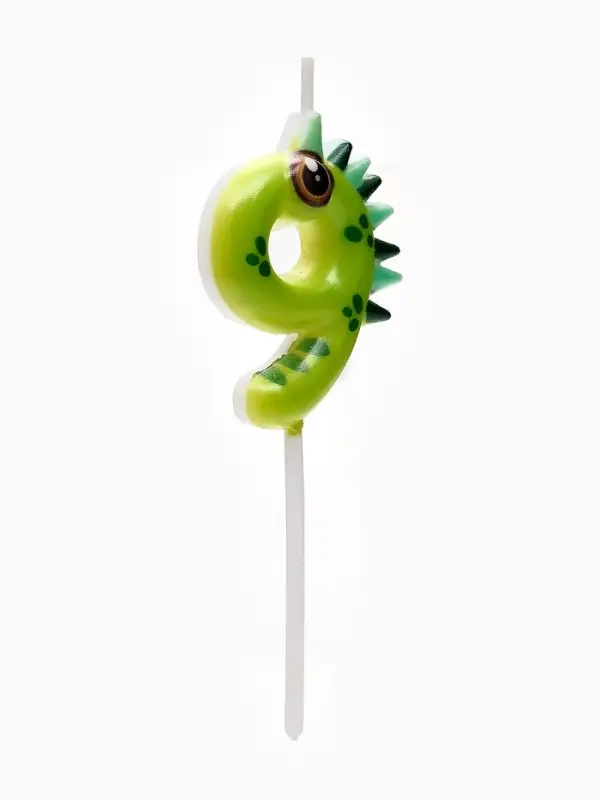 Свеча для торта цифра 9 &laquo;Зверюшки&raquo;, 5 см
