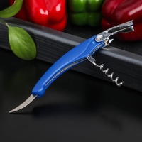 Штопор складной Доляна &laquo;Акула&raquo;, нержавеющая сталь, цвет МИКС