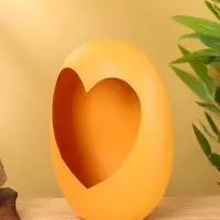 Подсвечник в форме сердца текстурный &laquo;Песок&raquo;, 16.5&times;8.5&times;22 +/- 1 см