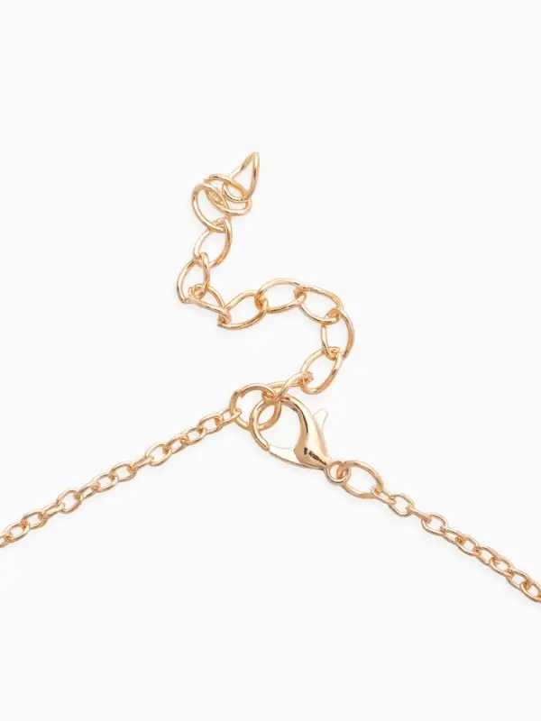 Набор 2 пред-та: серьги,кулон "Гранат", цвет красный в золоте 44+удл.