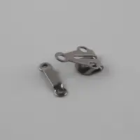 Крючок для брюк и юбок, медь, 2&times;2 см, 2 шт., цвет чёрный никель