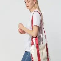 Шопер Clear Fest, прозрачный с красными ручками