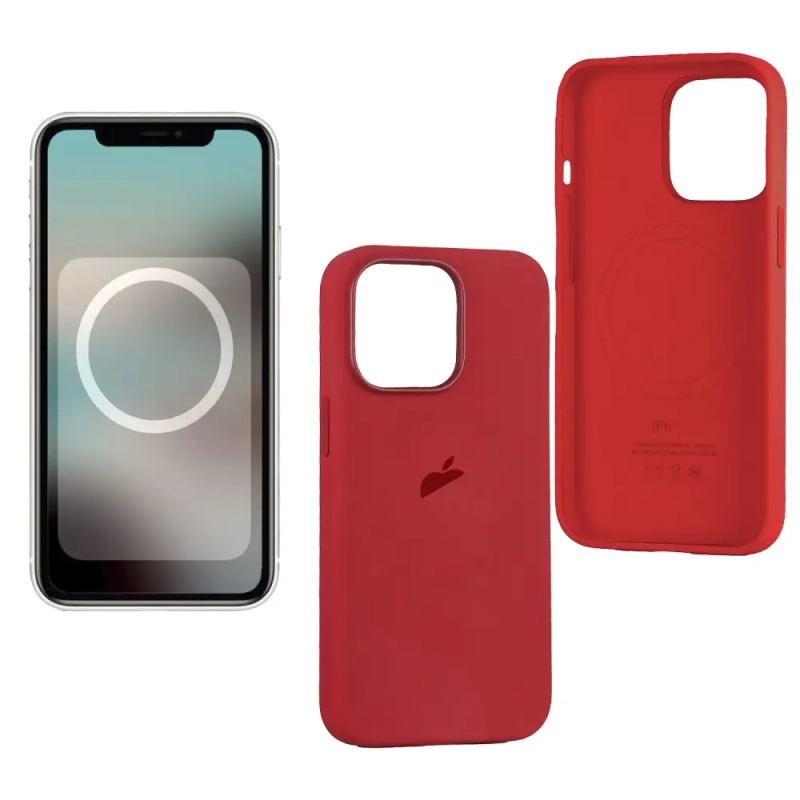 Чехол iPh 13 Pro Max Silicon Case 100% ORG Red